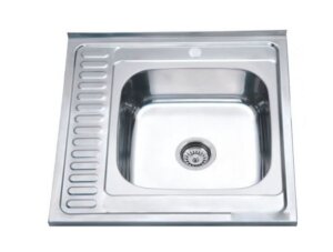 Мойка накладная Zerix  Z6060R-04-160E (Satin) правая