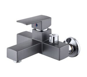Смеситель для ванны STEMIX PL707-009E 35ммс коротким лит.изливом, Пепельный
