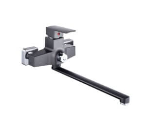 Смеситель для ванны STEMIX PL707-006E 35 длинным изливом, Пепельный