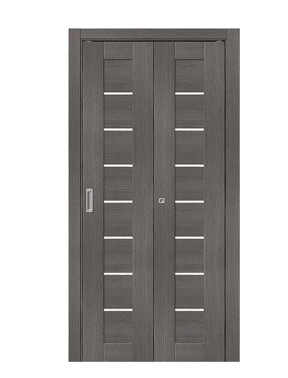 Дверь-книжка Браво-22 400х2000(2 пол.короб.фурн.) Грей