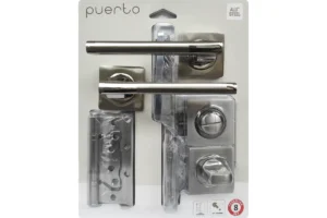 Комплект дверной фурнитуры PUERTO , никель матовый/никель блестящий SET 514-02 2070PL 2S SN/NP